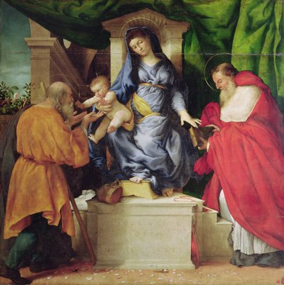 The Madonna of the Roses, 1526 by Lorenzo Lotto